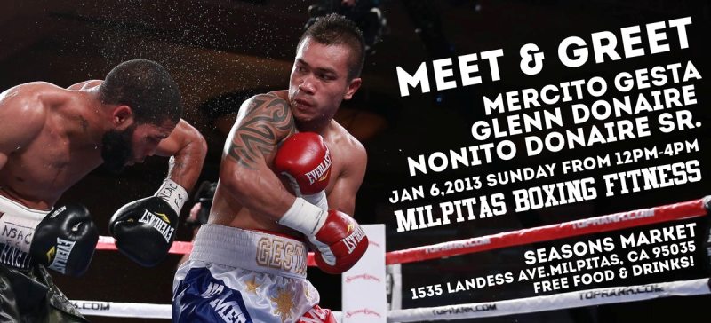 Meet and Greet Mercito “No Mercy” Gesta in the Bay Area at Milpitas Boxing and Fitness Gym!