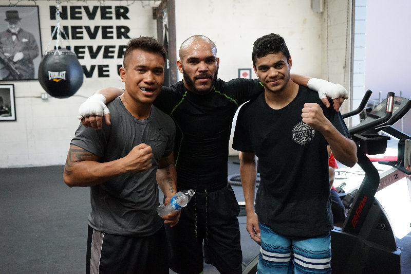 Sparring with Sugar Ray Beltran at Wild Card West