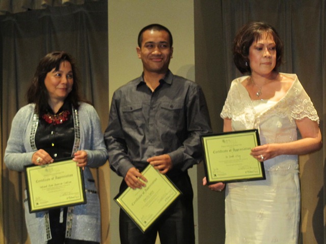 Certificate of Appreciation from Fil-Am Gala