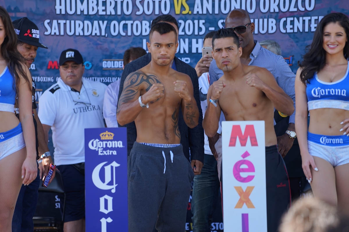 Official WeighIn Results – Gesta vs. Mendoza