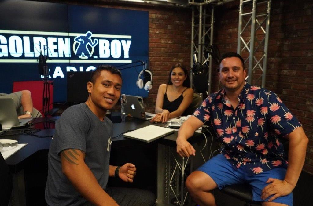 Golden Boy Radio Appearance for Mercito Gesta